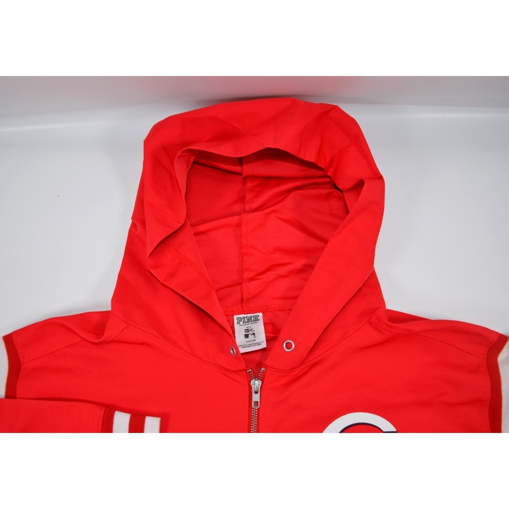 Victoria's Secret Cincinnati Reds Love Pink  1/4 Zip Pullover Jacket Womens‎ S - Picture 9 of 16